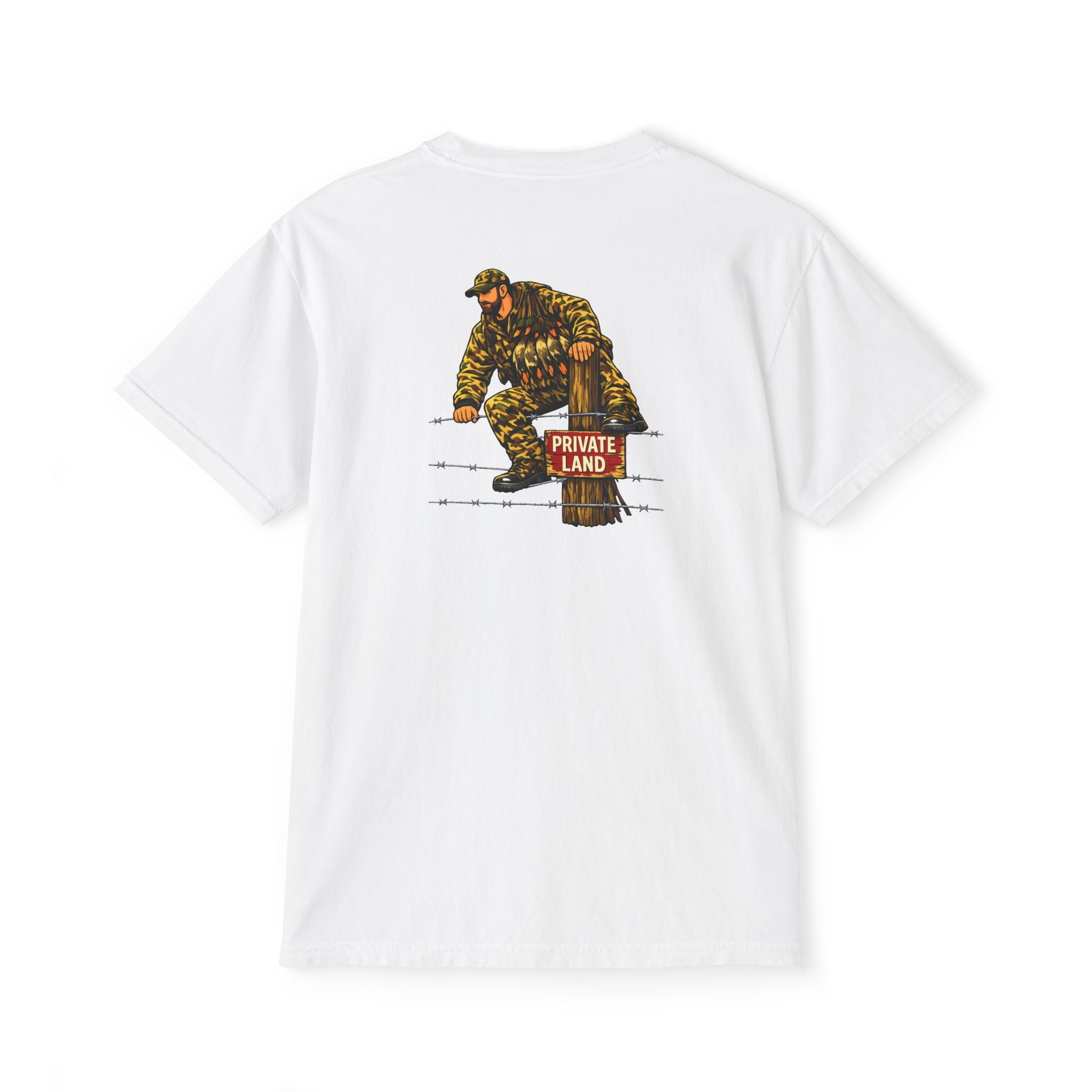 Private Land Pocket T-Shirt — Hunting Graphic Pocket Tee